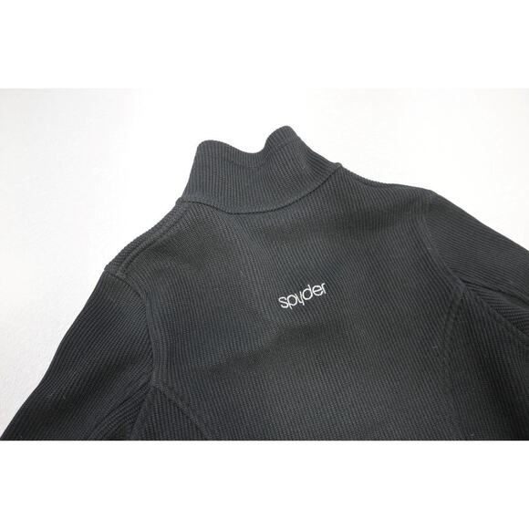 Spyder Core Sweater Full Zip Black Fleece Stretch Womens Size Small - Picture 6 of 6